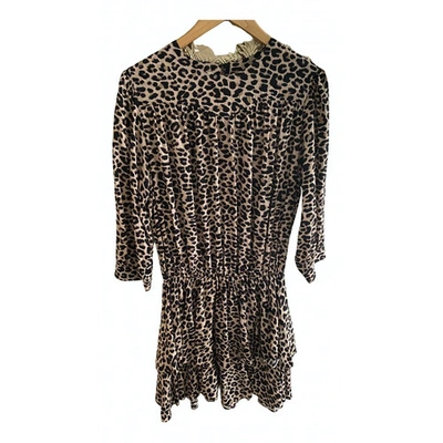 Pre-owned Zadig & Voltaire Spring Summer 2019 Mini Dress In Camel