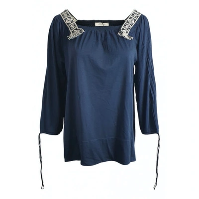 Pre-owned Dorothee Schumacher Blue Cotton Top