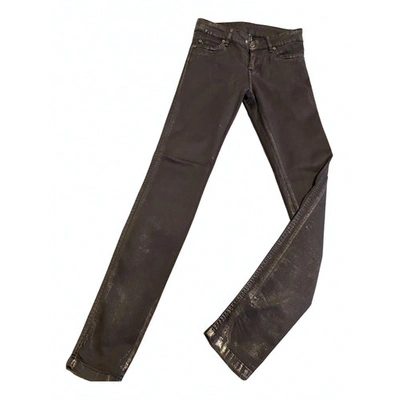 Pre-owned Plein Sud Slim Jeans In Grey