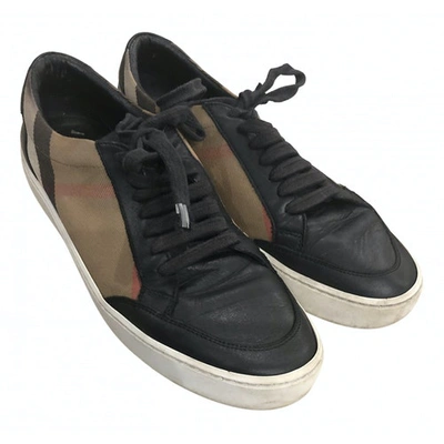 Pre-owned Burberry Leather Trainers In Multi