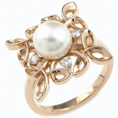 Pre-owned Mikimoto Pink Gold Ring
