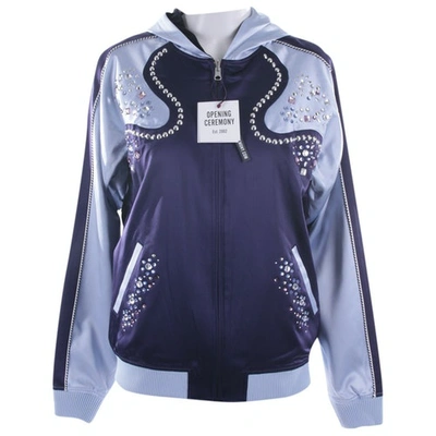 Pre-owned Opening Ceremony Silk Jacket In Blue