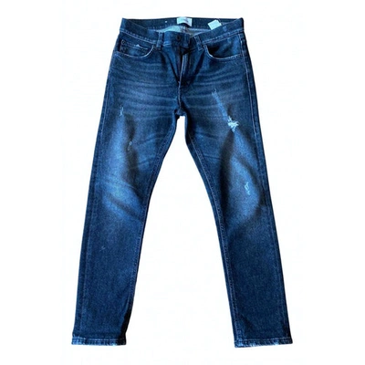 Pre-owned Dondup Straight Jeans In Anthracite