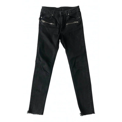 Pre-owned Zadig & Voltaire Slim Jeans In Black