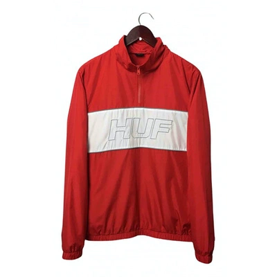 Pre-owned Huf Jacket In Red