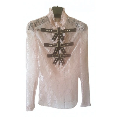 Pre-owned Philosophy Di Lorenzo Serafini Lace Blouse In Pink