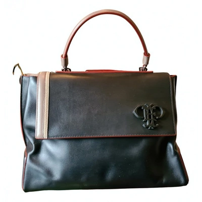 Pre-owned Emilio Pucci Leather Handbag In Black