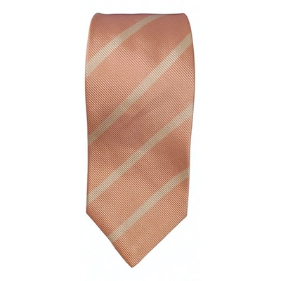 Pre-owned Borrelli Silk Tie In Pink