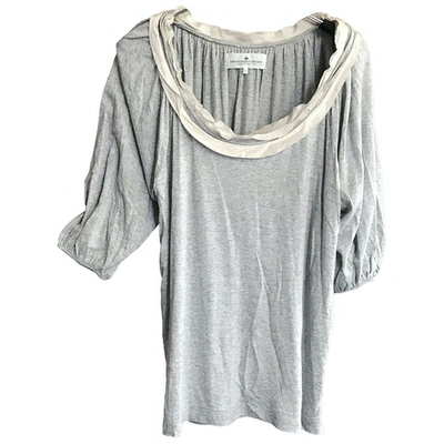 Pre-owned Designers Remix Grey Cotton Top
