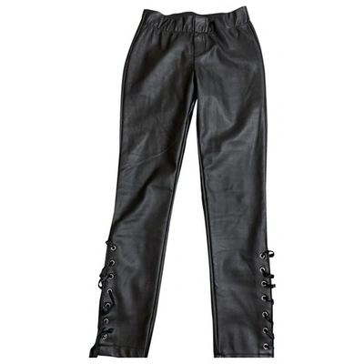 Pre-owned Dna Black Cotton Trousers
