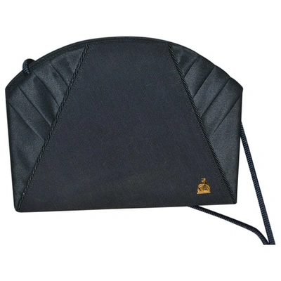 Pre-owned Lanvin Cloth Crossbody Bag In Black