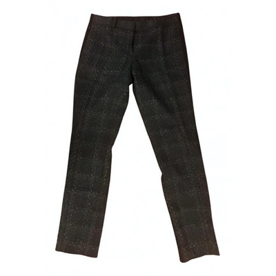 Pre-owned Tory Burch Wool Trousers In Blue