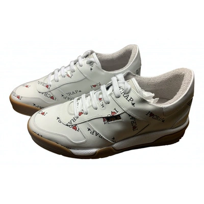 Pre-owned Vivienne Westwood Leather Low Trainers In White