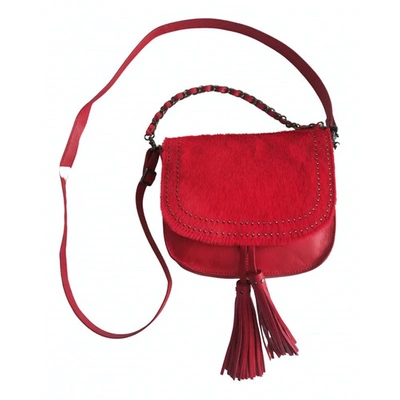 Pre-owned One Step Leather Crossbody Bag In Red