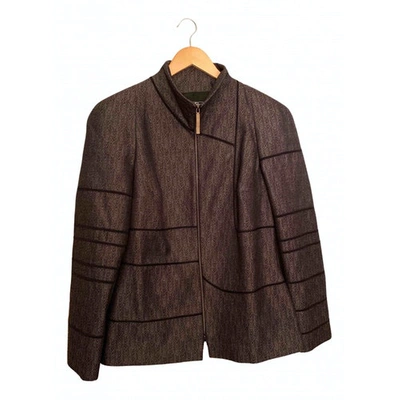 Pre-owned Ferragamo Wool Jacket In Grey