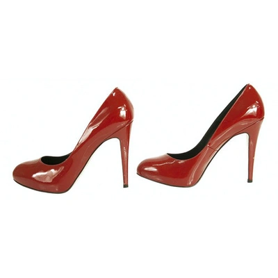 Pre-owned Brian Atwood Patent Leather Heels In Red