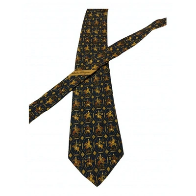 Pre-owned Ferragamo Silk Tie In Other