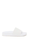 Mm6 Maison Margiela Logo Embossed Slide Slippers In White (white)