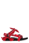 Arizona Love Trekky Bandana-print Flat Sandals In Red
