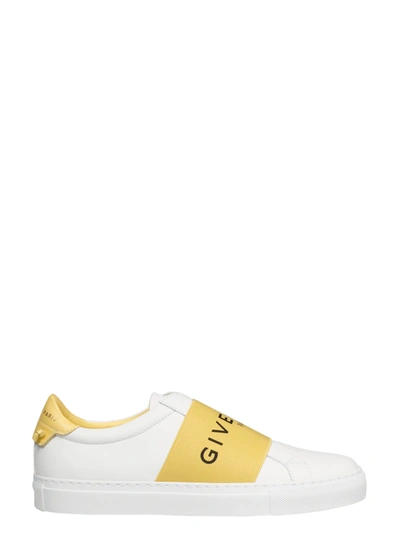 Givenchy White & Yellow Webbing Urban Knots Sneakers