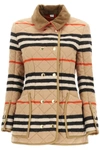 BURBERRY RIDING JACKET WITH STRIPED MOTIF,11758274