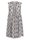 CHLOÉ FLARED SLEEVELESS PRINTED DRESS,CHC20ARO4832191J36