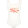 CHLOÉ IVORY SWIMSUIT FOR GIRL WITH LOGO,C17095 117