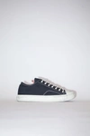 Acne Studios Ballow Tumbled W Black/off White Low Top Sneakers In Black,off White