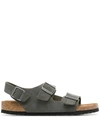 Birkenstock Men's Arizona Birko-flor Soft Footbed Two-strap Sandals From Finish Line In Green