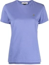 Vivienne Westwood Logo-embroidered Organic Cotton T-shirt In Purple