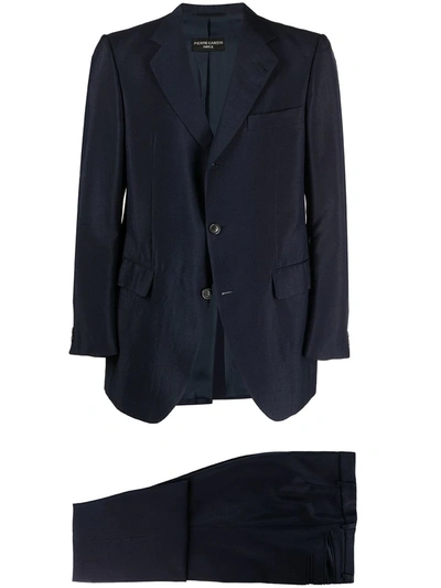 Pre-owned Pierre Cardin 1960s Classic Two-piece Suit In Blue