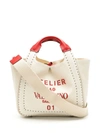 Valentino Garavani Large Canvas Atelier Tote Bag In Neutrals