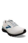 Brooks Adrenaline Gts 20 Running Shoe In White/grey/deep Wate