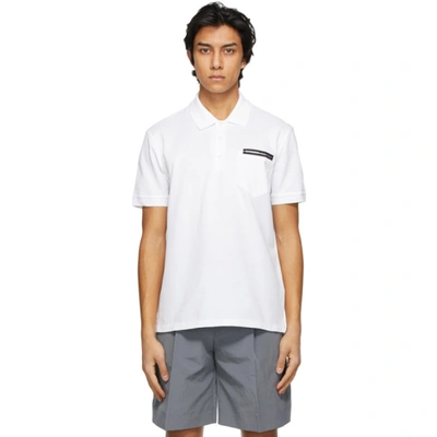 Givenchy Kids' Contrast Appliqué Detail Polo Shirt In White