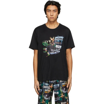 Givenchy Motel Summer Logo-print Cotton-jersey T-shirt In Black