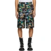 Givenchy Printed Bermuda Shorts In 013 Black/g