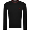 FRED PERRY FRED PERRY CREW NECK KNIT JUMPER BLACK