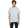 GIVENCHY BLUE EMBROIDERED REFRACTED T-SHIRT