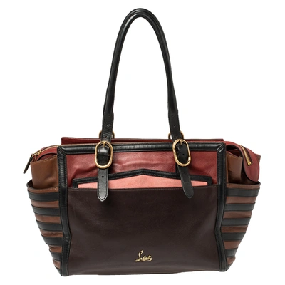 Pre-owned Christian Louboutin Multicolor Leather Buckle Tote