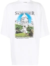 BALENCIAGA SACRE COEUR PRINT OVERSIZED T-SHIRT