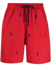 Polo Ralph Lauren Ralph Lauren Traveller Swim Shorts Red In Red