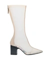 Giorgio Armani Ankle Boots In Pale Pink