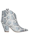 Aldo Castagna Ankle Boots In Sky Blue