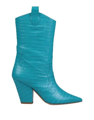 Aldo Castagna Ankle Boots In Azure