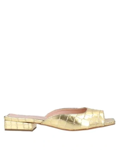 Paolo Mattei Sandals In Gold