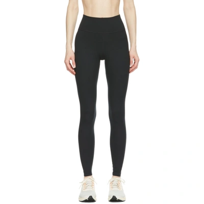 Nike Women's One Luxe Mid-rise Leggings In Black/clear