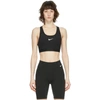 Nike Swoosh Dri-fit Recycled Sports Bra In 010 Black/b