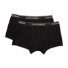 DOLCE & GABBANA TWO-PACK BLACK REGULAR BOXER BRIEFS