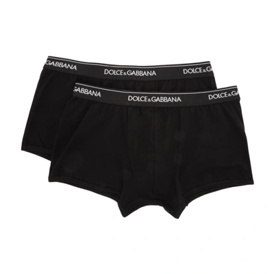 Dolce & Gabbana Two-pack Black Regular Boxer Briefs