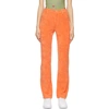 Maisie Wilen Mockumentary Straight-leg Trousers In Carrot